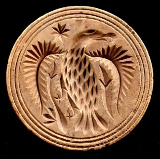 19th-Century American Peace Eagle Butter Print